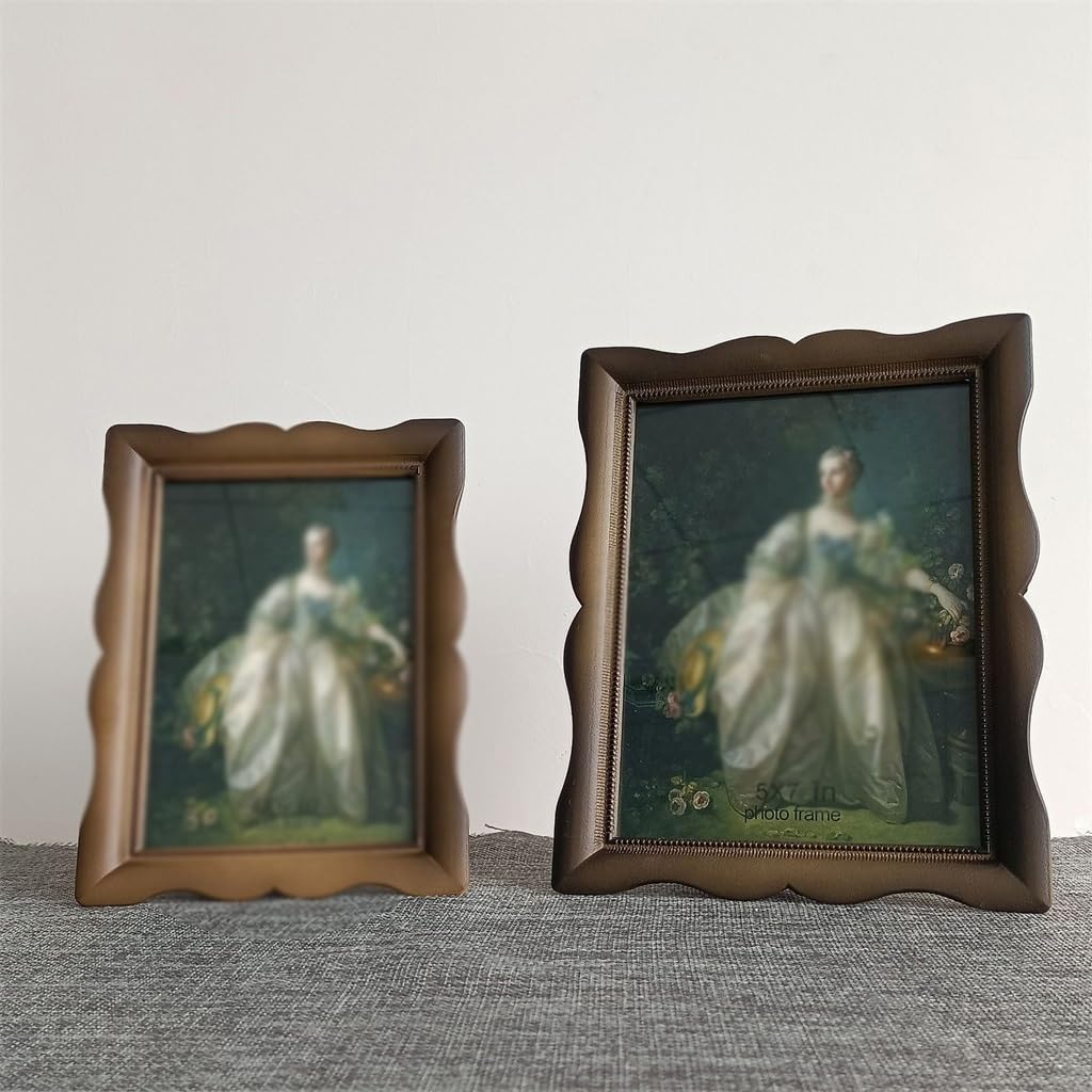 Retro Vintage Metal Photo Frame 4x6 Inches