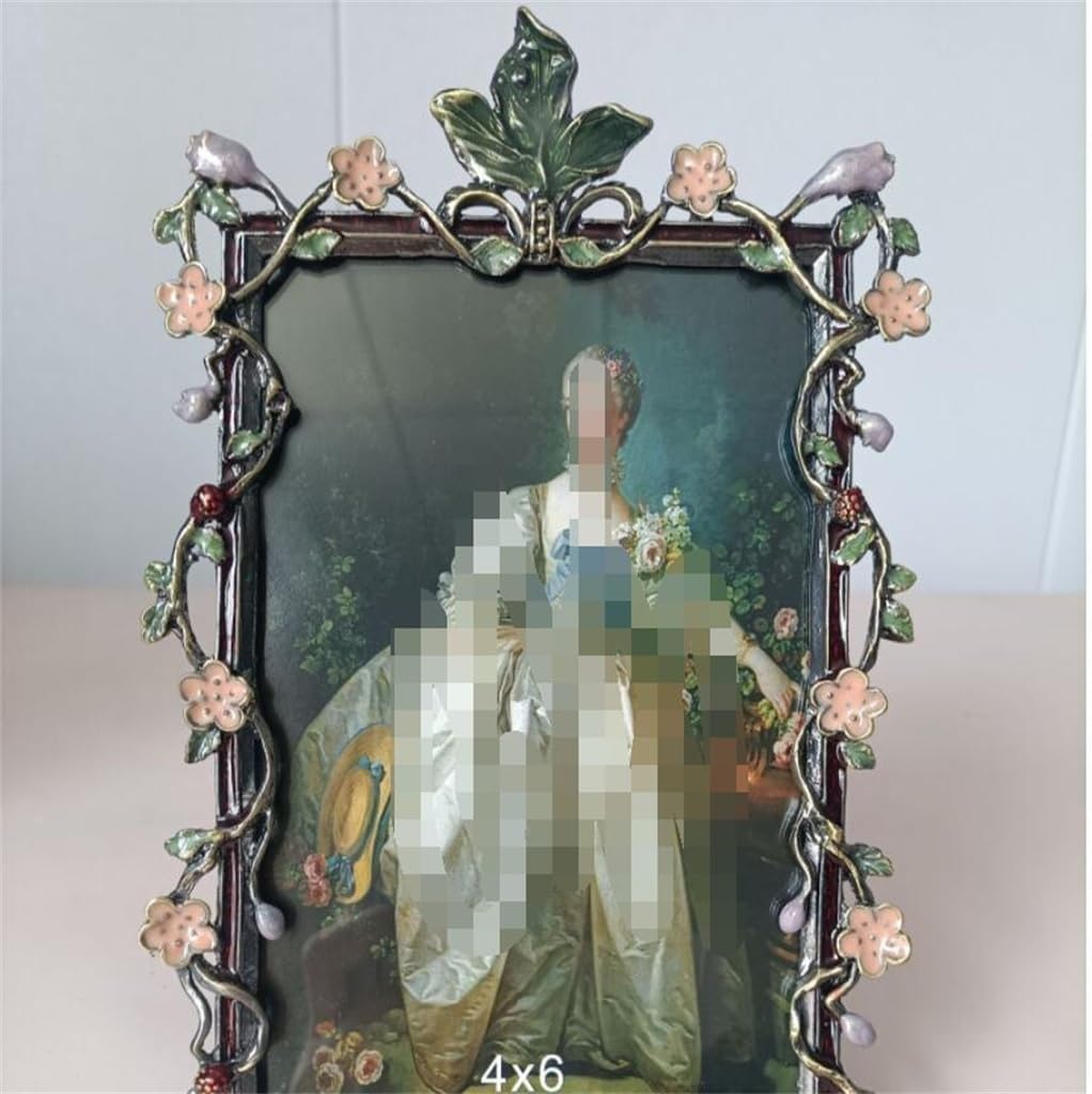 STBTOO Enamel Colored Metal Photo Frame 6 Inches