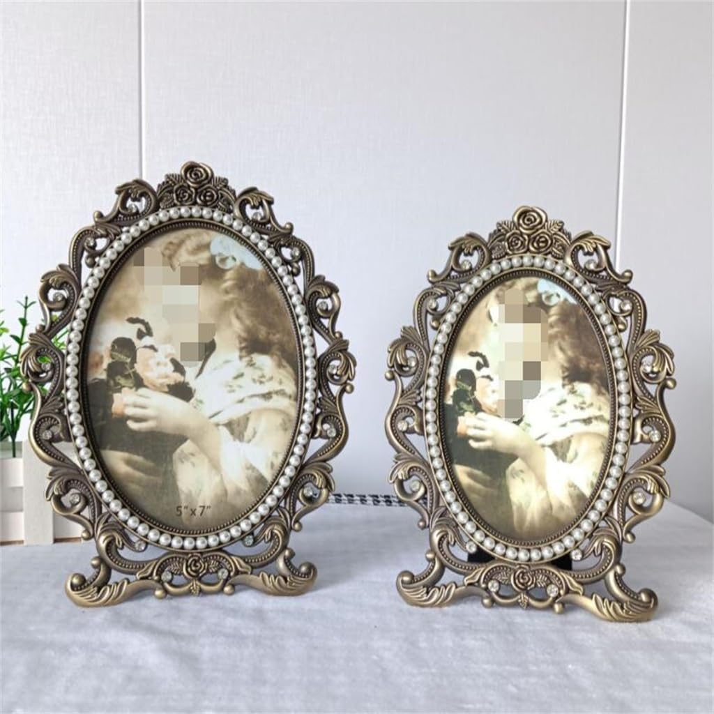 STBTOO 6 Inch Metal Frame for Family Decor and Wedding Photos