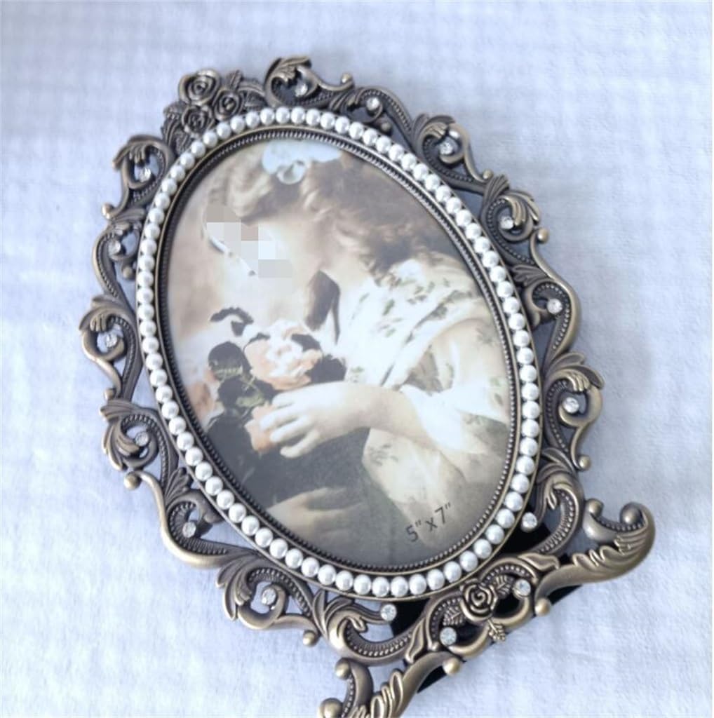 STBTOO 6 Inch Metal Frame for Family Decor and Wedding Photos
