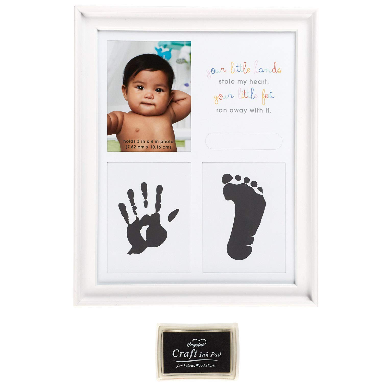 CR Gibson Baby Foot Hand Print Photo Frame