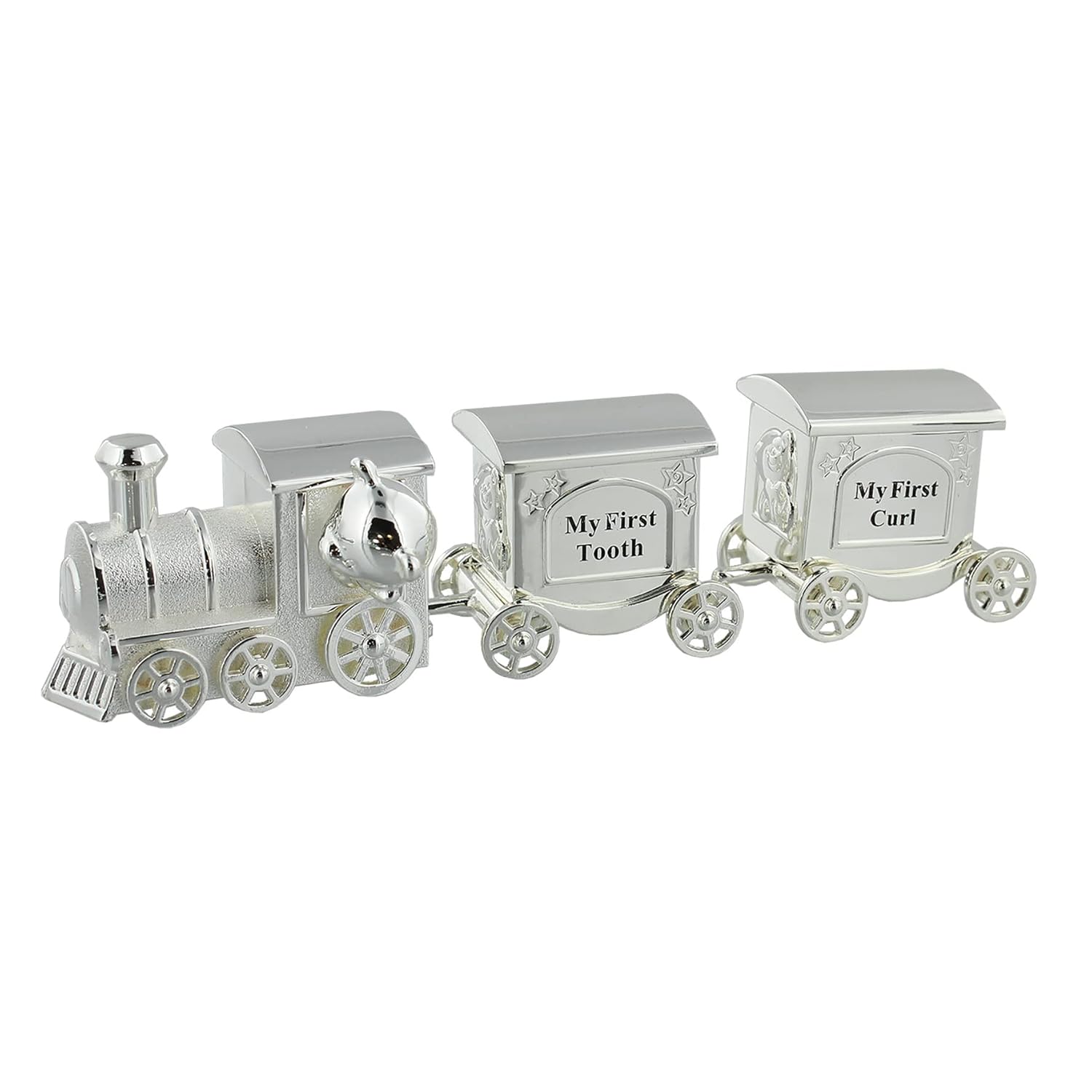 Baby Bites Silver Plated Train Keepsake Box 200g