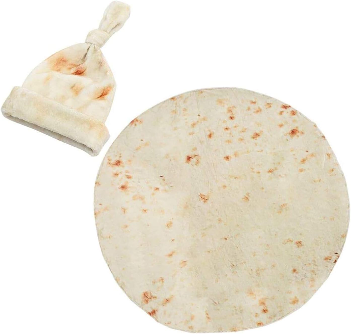 Baby Burrito Swaddle Blanket with Hat - 36 Inch Unisex Soft Blanket
