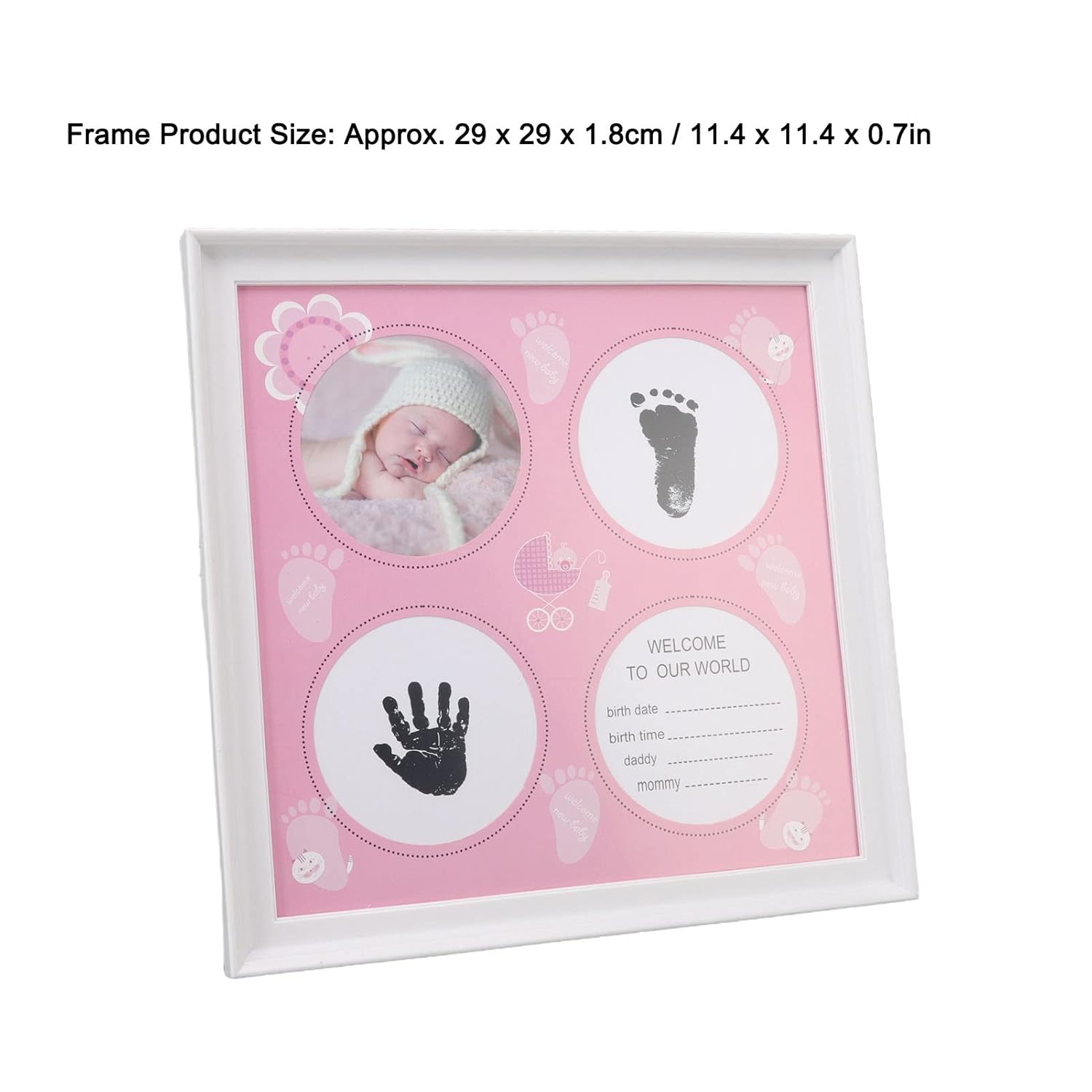 Gsycle Baby Handprint Footprint Kit - Pink