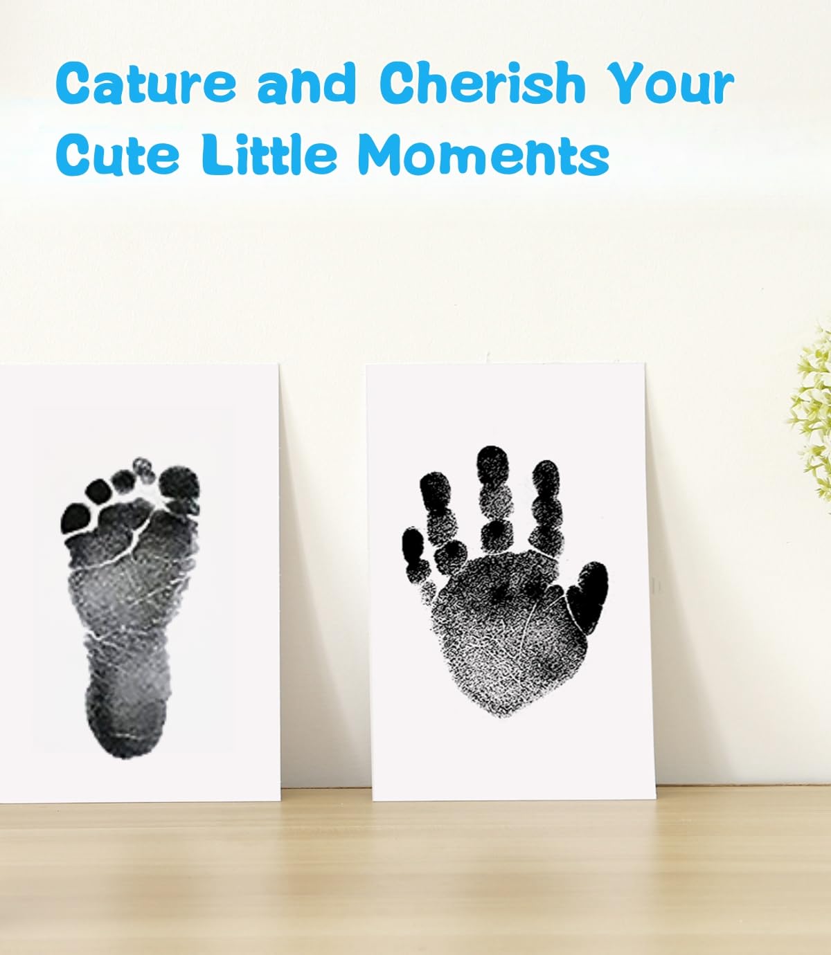 Zemiu Baby Handprint Footprint Kit - Safe Non-Toxic for Kids and Pets