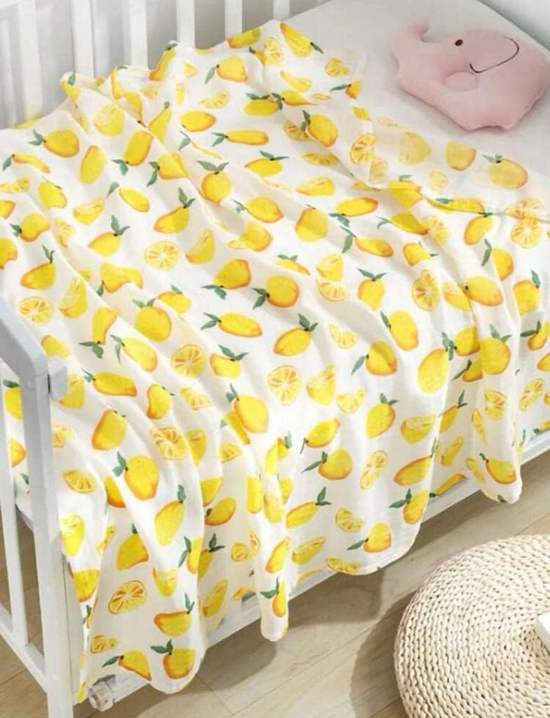 TATA AMG Organic Muslin Cotton Swaddle Blanket 47x47 Inches for Newborns