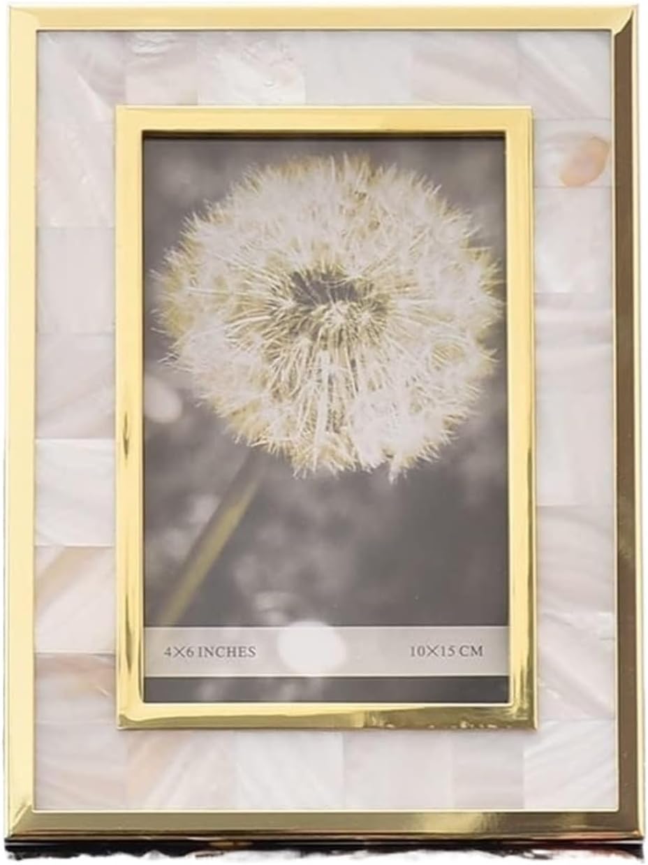 STBTOO 5x7 Mother of Pearl Frame with Metal Border 1