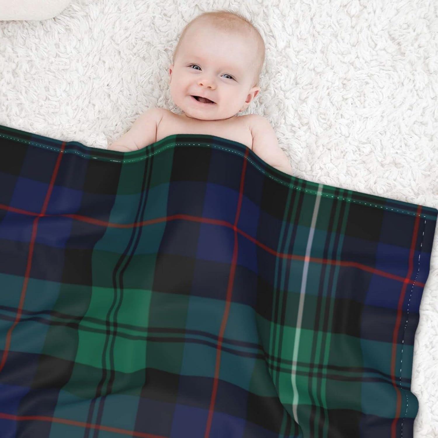 DKJlitter Baby Blanket for Boys Girls 30 x 40 Inch