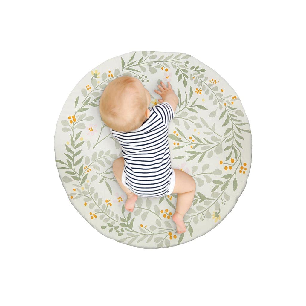 Kate Milo Floral Wreath Reversible Baby Mat 1