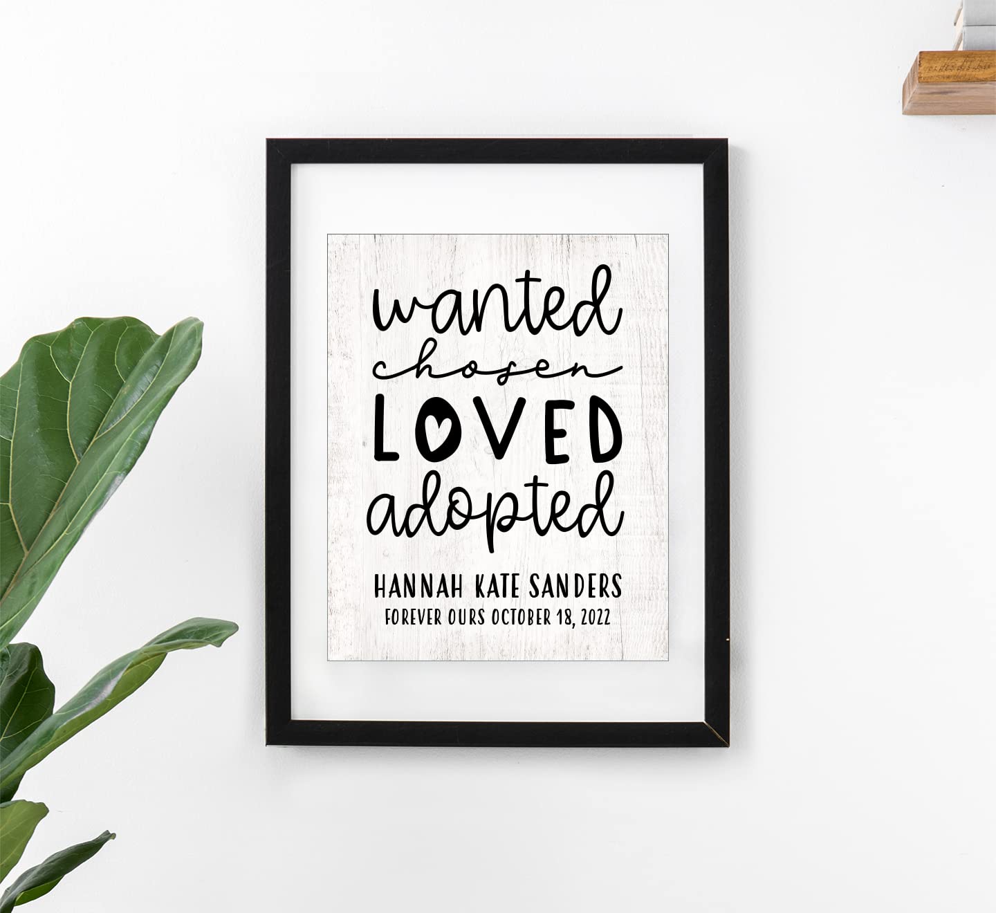 Canary Road Custom Adoption Day Print for Boys and Girls