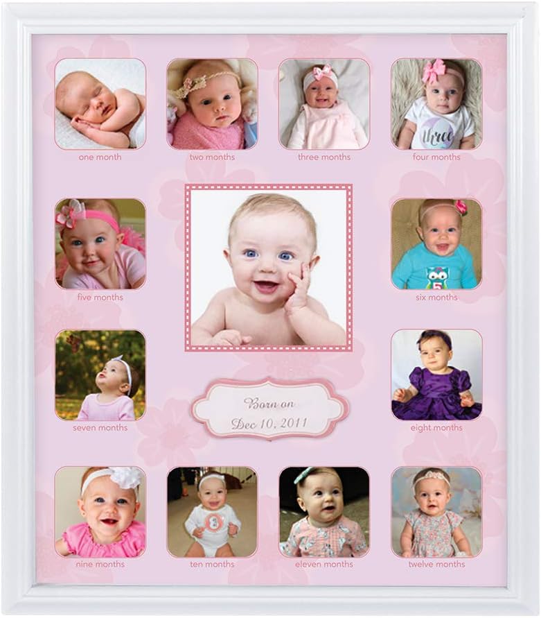 Collage Photo Frame for Baby First Year Keepsake