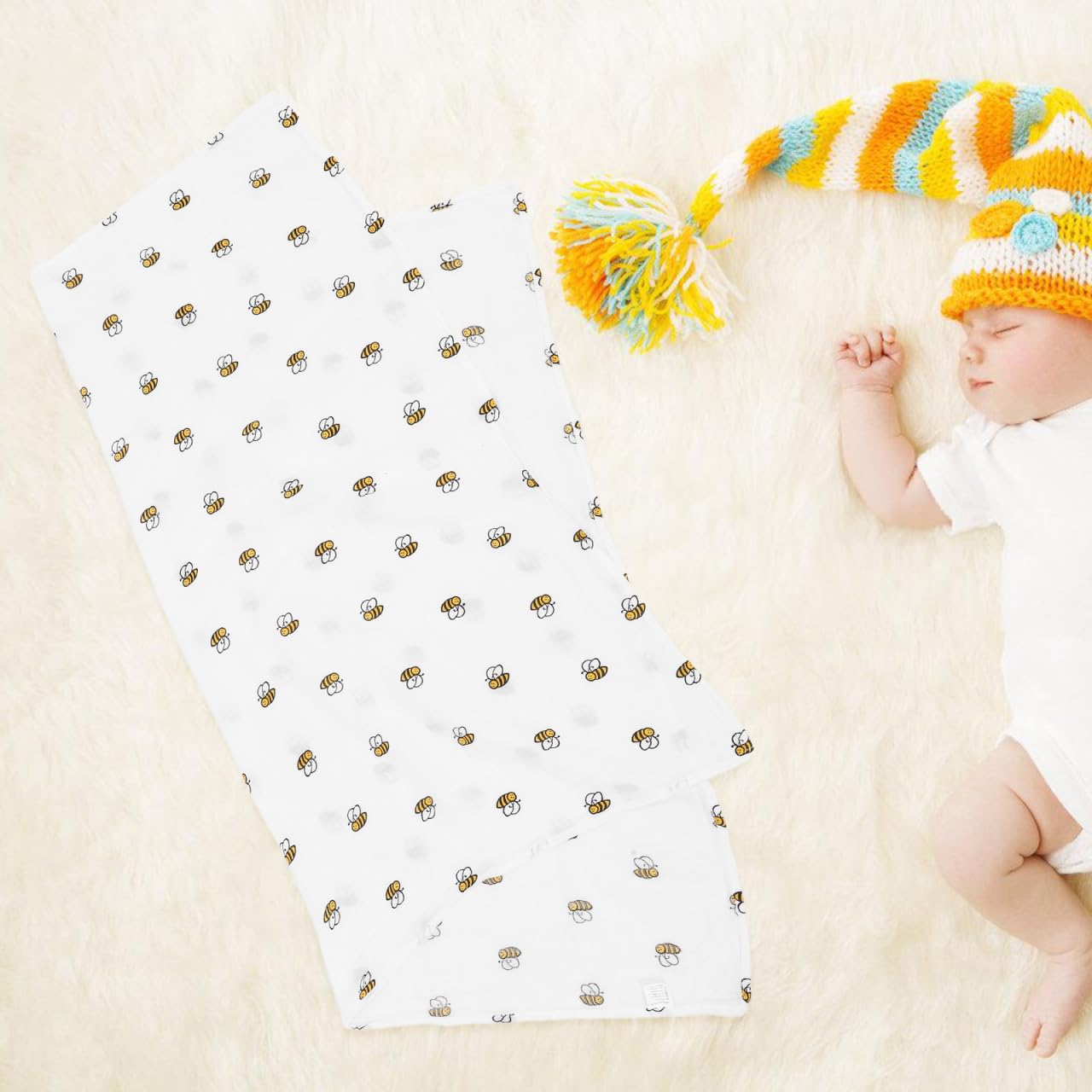 NUOLUX Muslin Swaddle Blanket Newborn Baby Gauze Cotton Wrapping