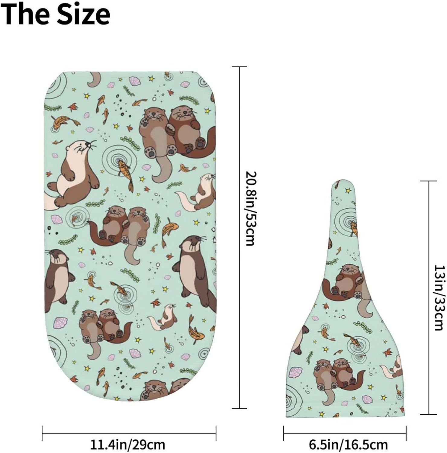 Osvbs Cute Sea Otters Swaddle Blanket Beanie Hat Set