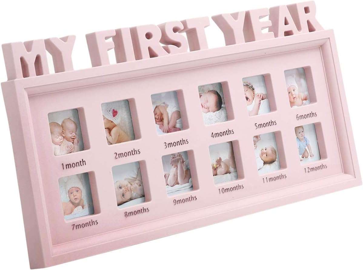 Baby First Year Photo Frame Keepsake 42x21cm