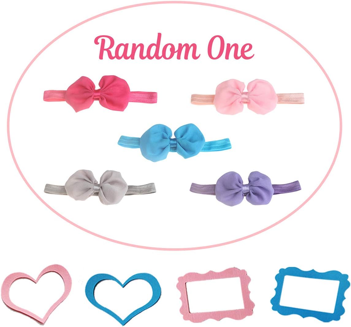 Baby Age Milestone Blanket with 4 Frames and Headband