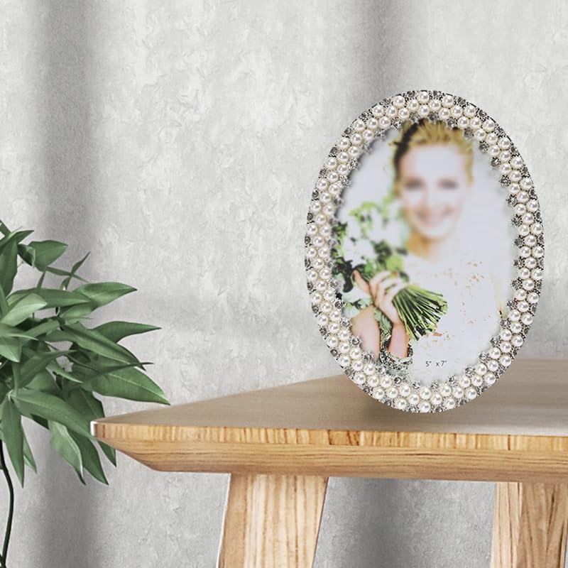 STBTOO Pearl Metal Picture Frame Pendulum Decor