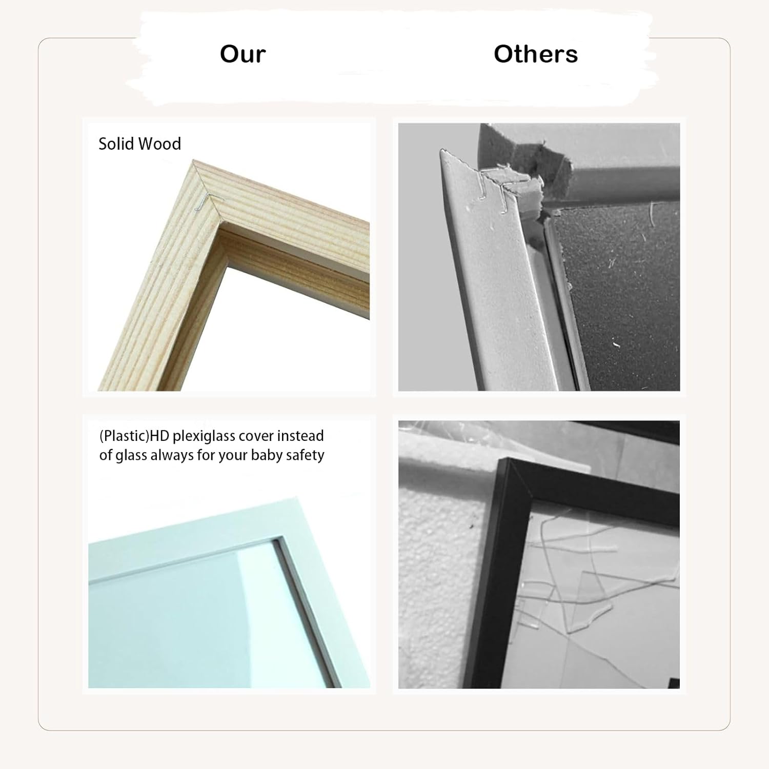 Triple Ultrasound Frame for Pregnancy Memories