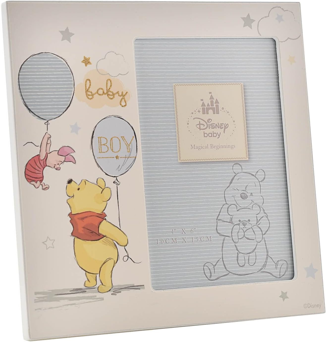 Happy Homewares Magical Beginnings Winnie The Pooh 4x6 Photo Frame 1