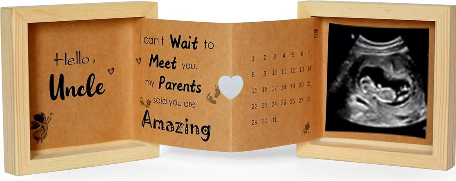 YiLiiod Baby Announcement Wooden Keepsake Box