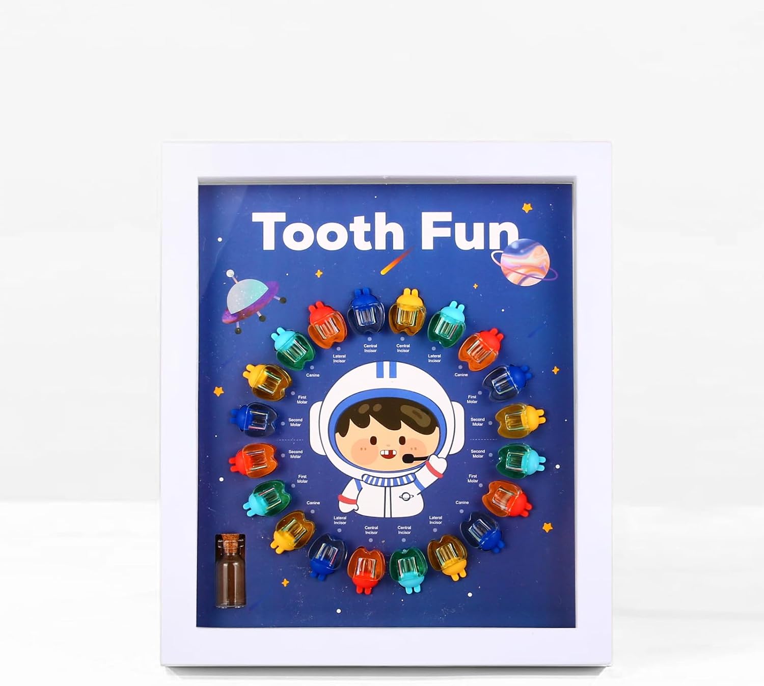 Baby Tooth Keepsake Box Astronaut Blue