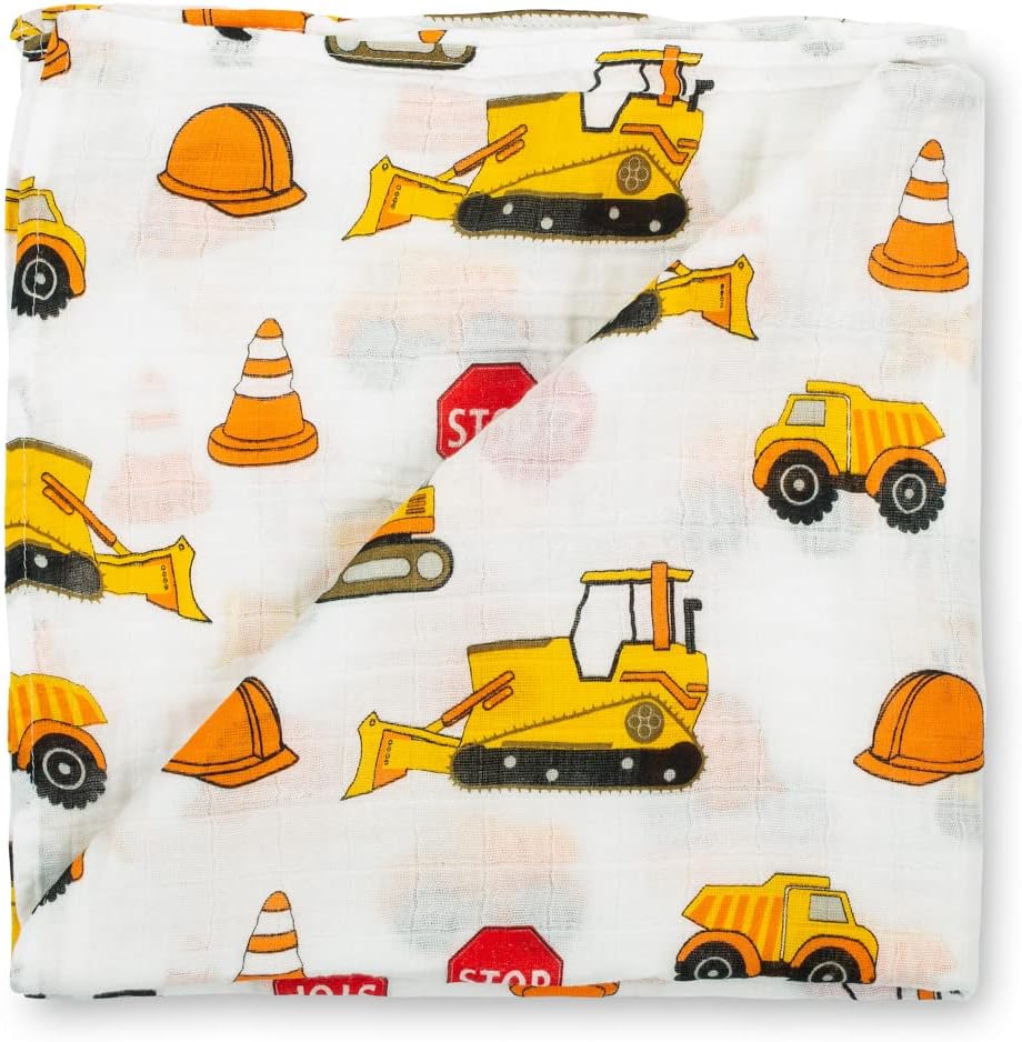LollyBanks Construction Themed Swaddle Blanket