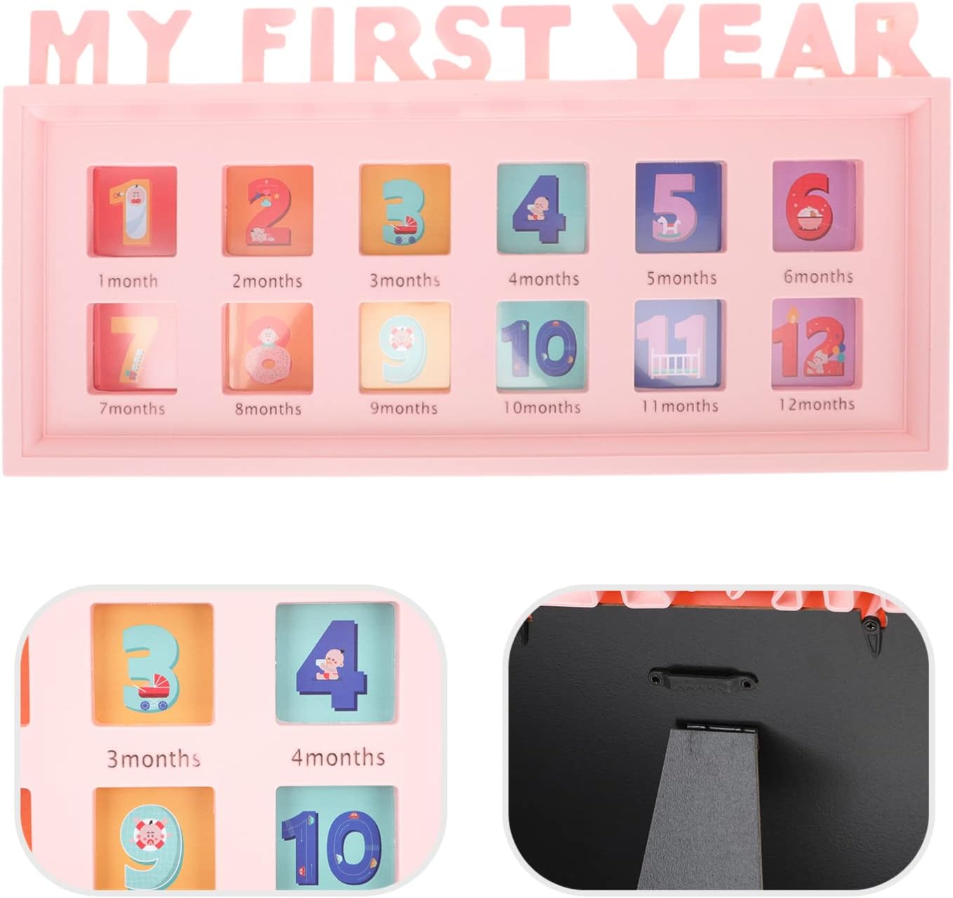 Kisangel Growth Photo Frame for 12 Months