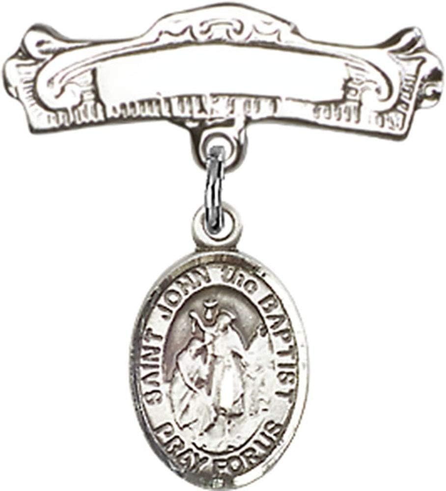 Religious Obsession Baby Badge with St John the Baptist Charm