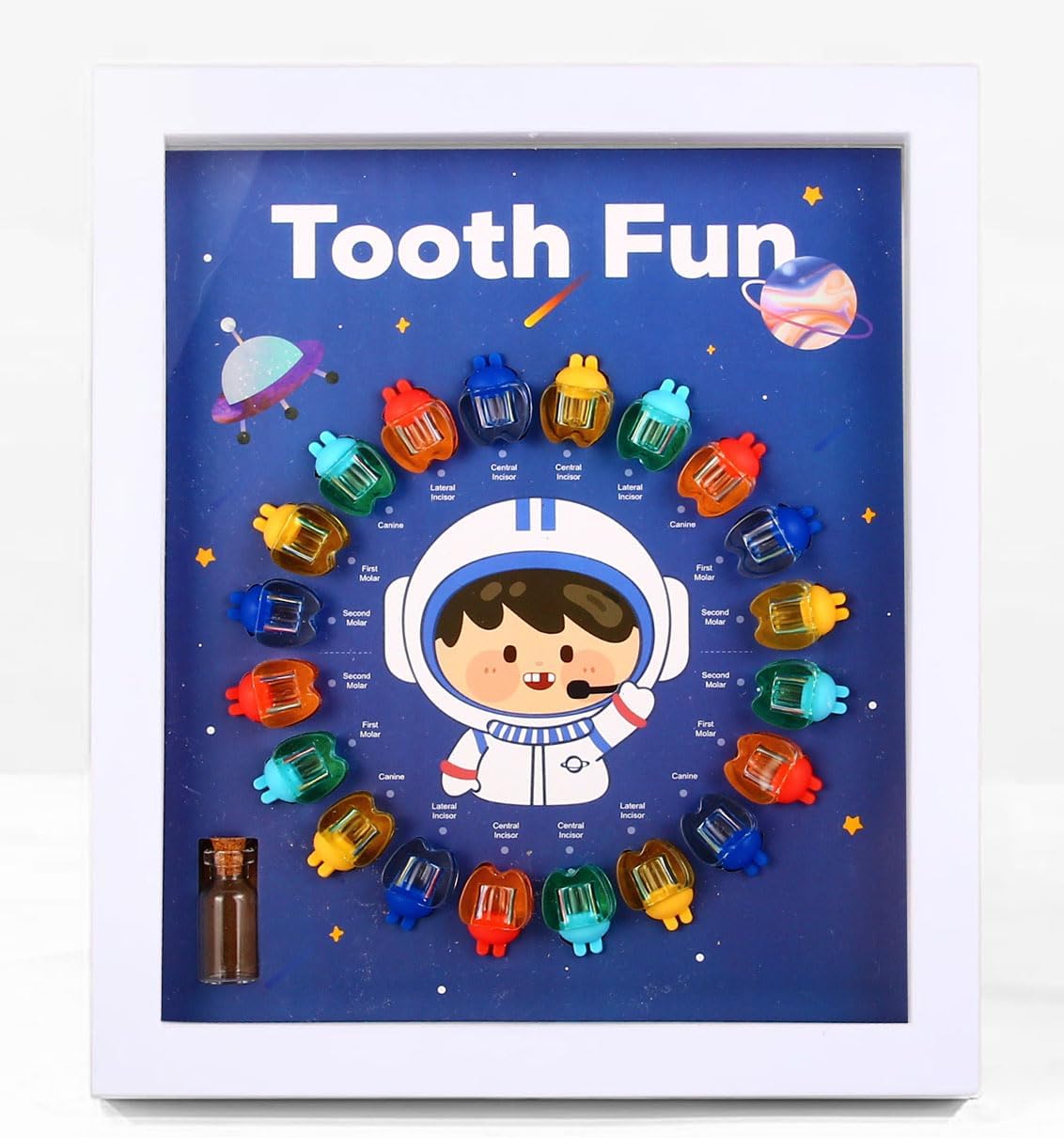 Baby Tooth Keepsake Box Astronaut Blue