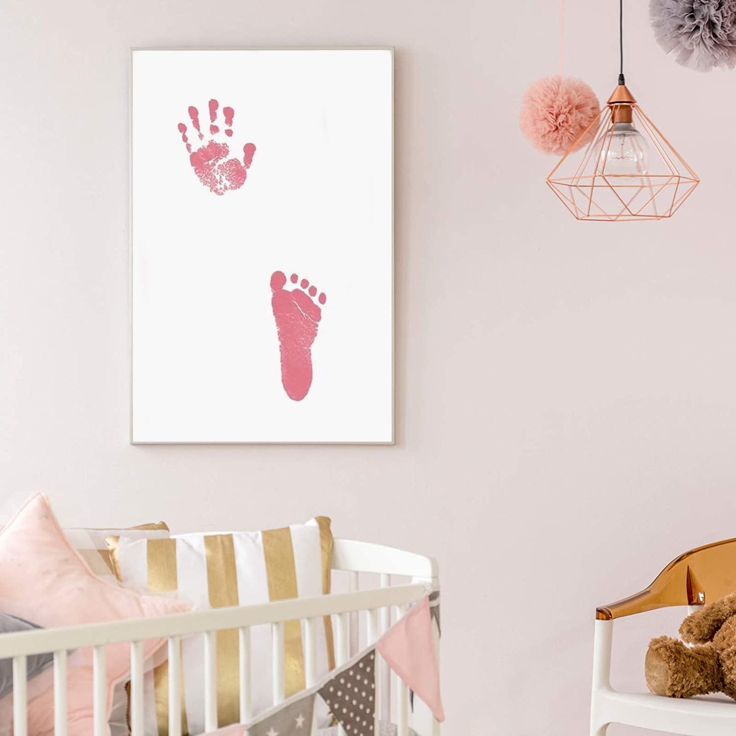 LelonHo 2 Pack Inkless Hand Footprint Kit with 4 Cards 1