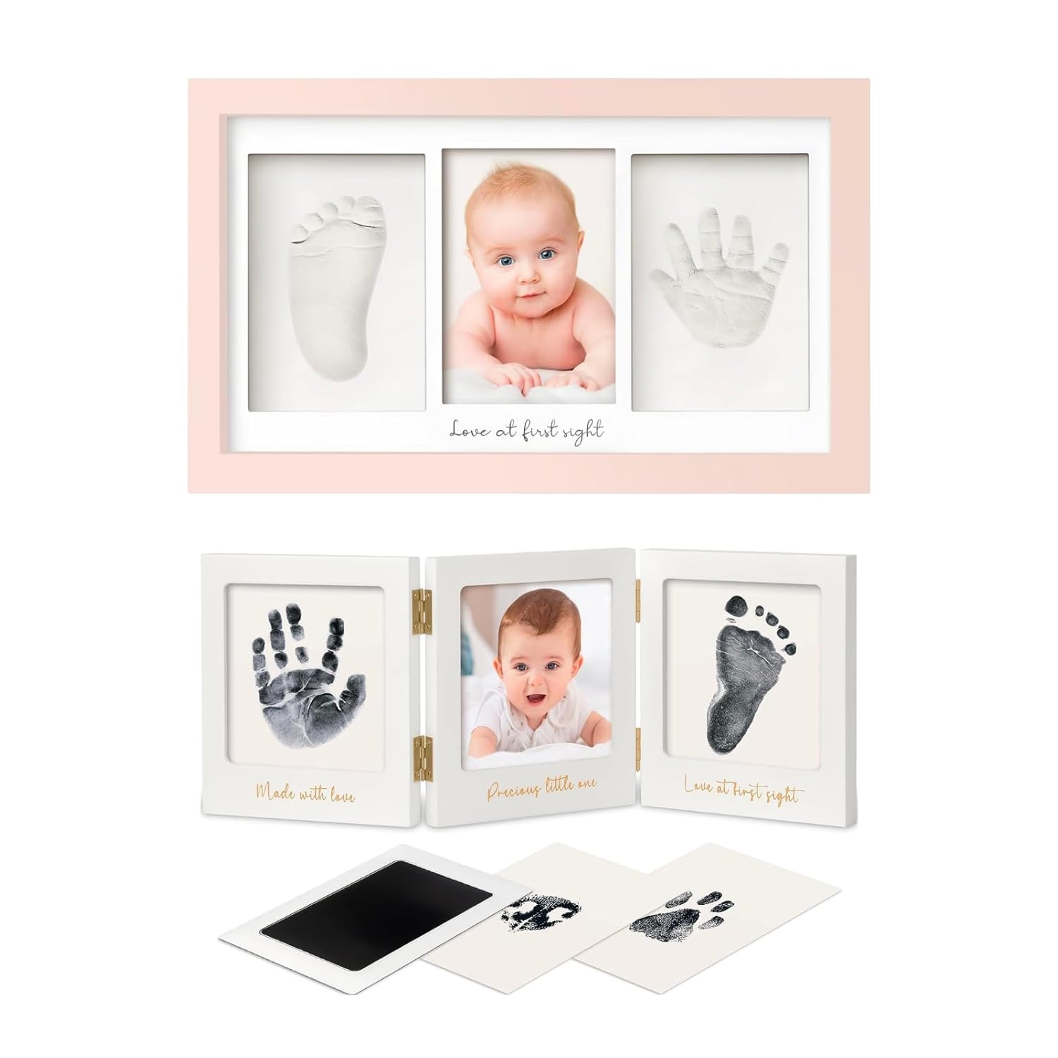 KeaBabies Baby Hand and Footprint Kit for Newborn Boys Girls