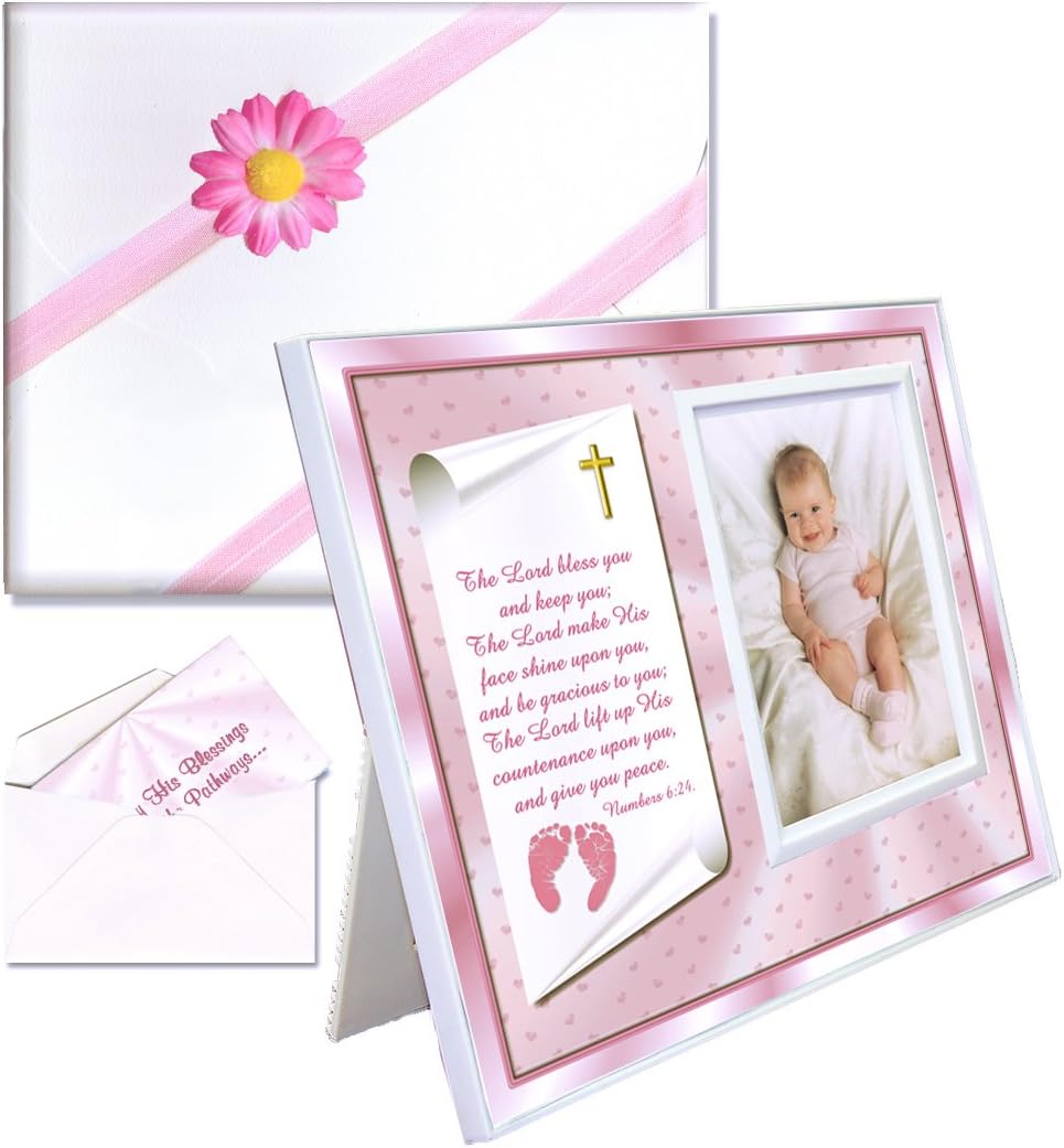 Baptism Christening Gift Picture Frame - Girl
