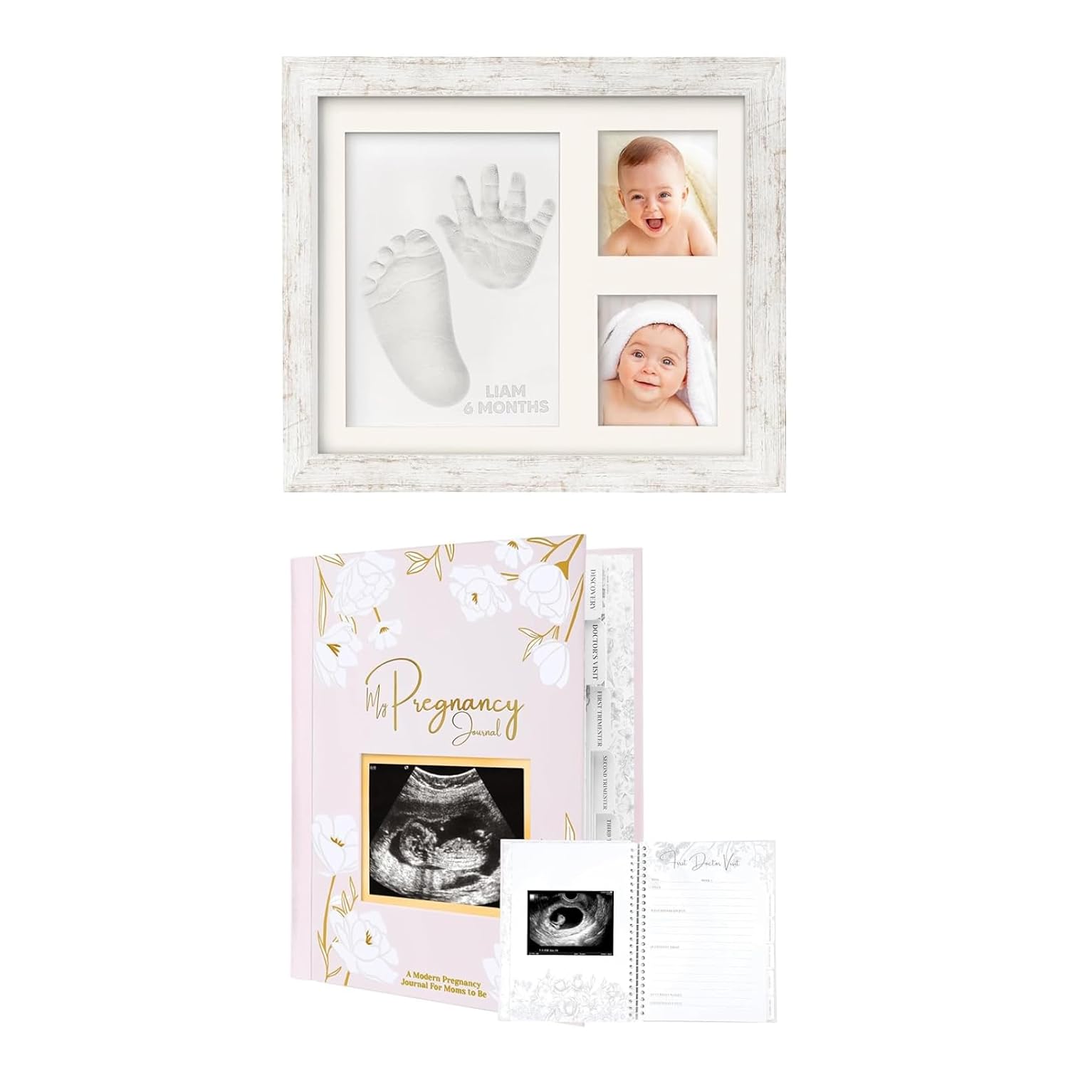 KeaBabies Baby Footprint Kit Pregnancy Journal