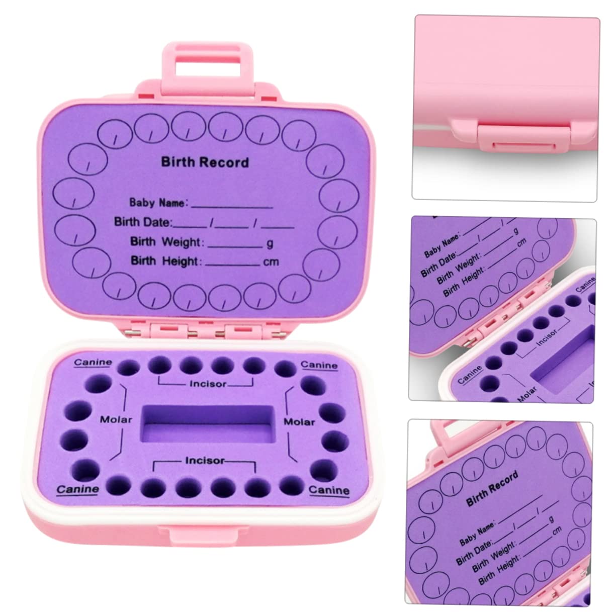 Tooth Keepsake Box with Fetal Hair Storage and Cute Design for Childhood Memories 1