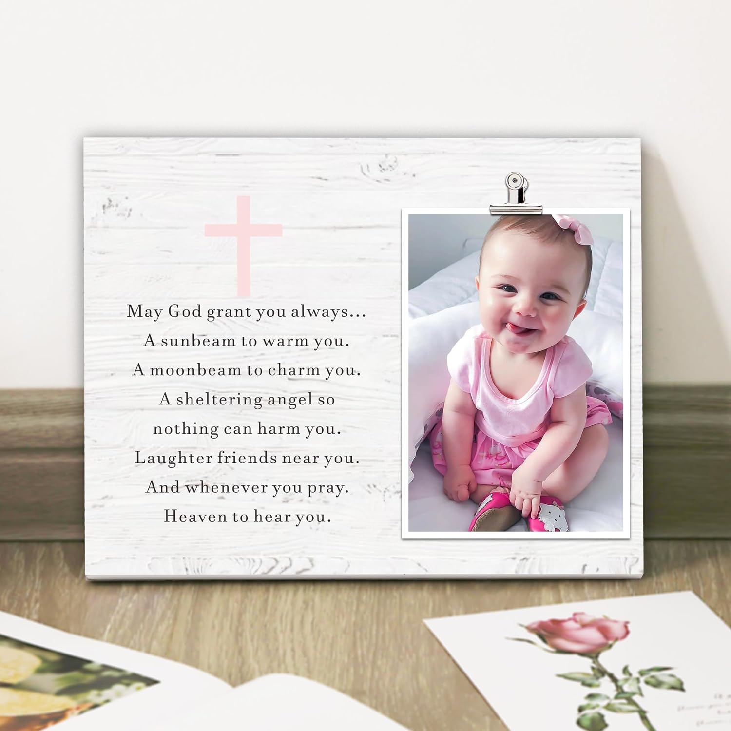 Baptism Gift Frame for Goddaughter and Godchild
