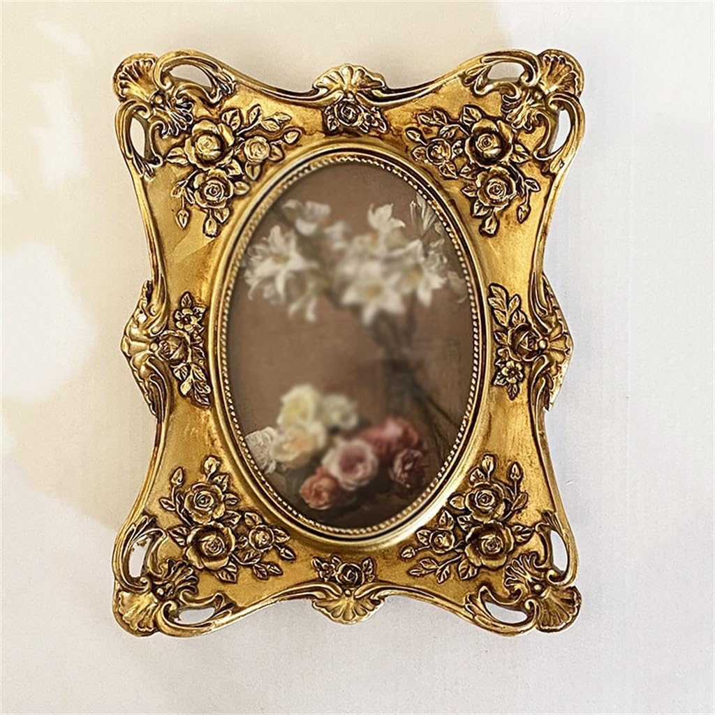 Gold Framed Wedding Photos Resin Decor 105x135 Frames