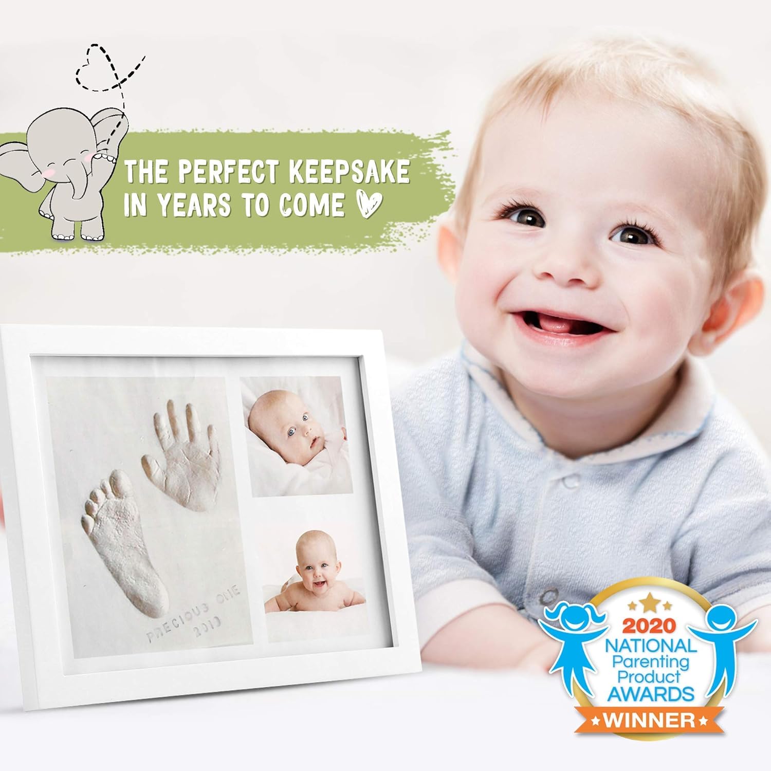 KeaBabies Baby Handprint Footprint Keepsake Kit 1