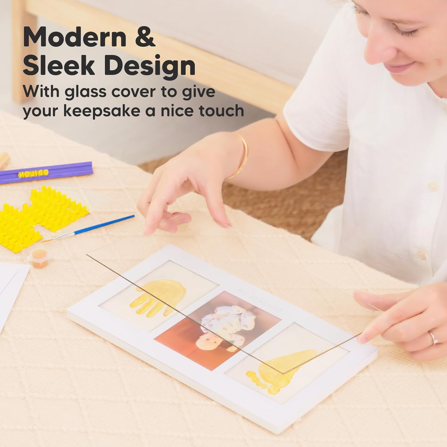 KeaBabies Inkless Hand Footprint Kit - Safe Mess-Free