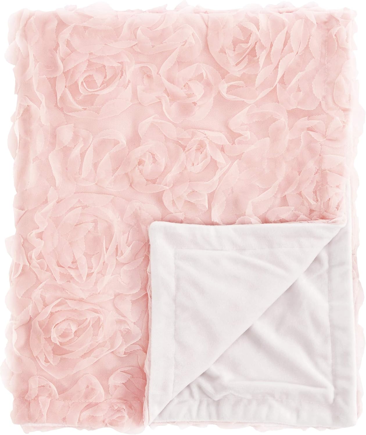 Sweet Jojo Designs Pink Floral Rose Swaddle Blanket