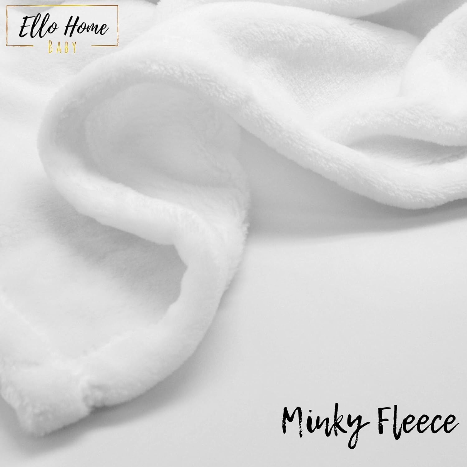 ELLO HOME Stars Moon Milestone Blanket Pink Minky 40x30