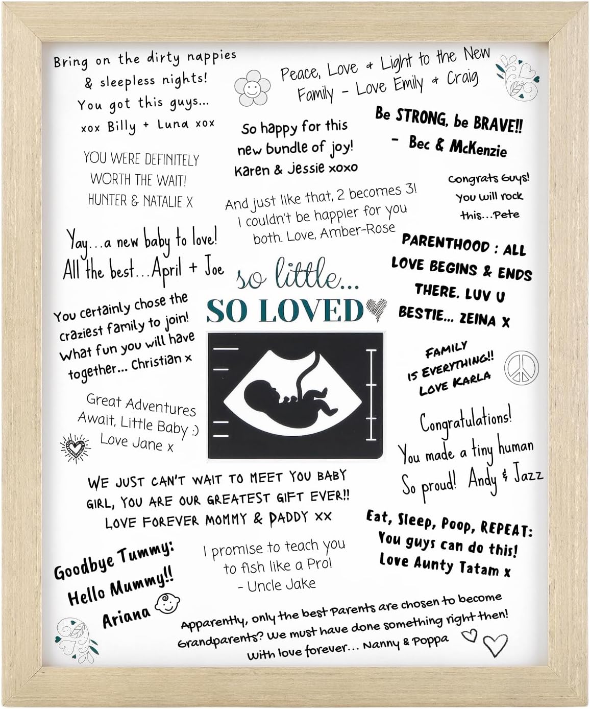 Baby Shower Guest Book Frame with 2 Mats 1