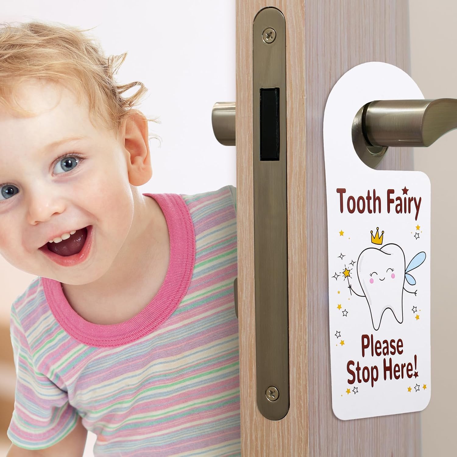 Tooth Fairy Bag Set - 1 Bag 1 Door Hanger 35 Receipts