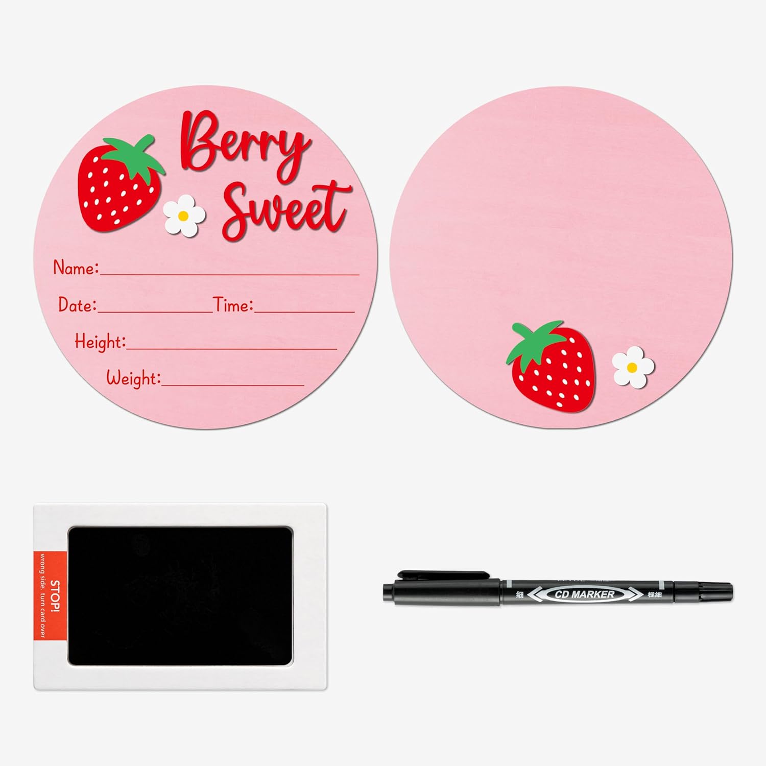R HORSE Baby Announcement Sign with Marker and Ink Pad 1
