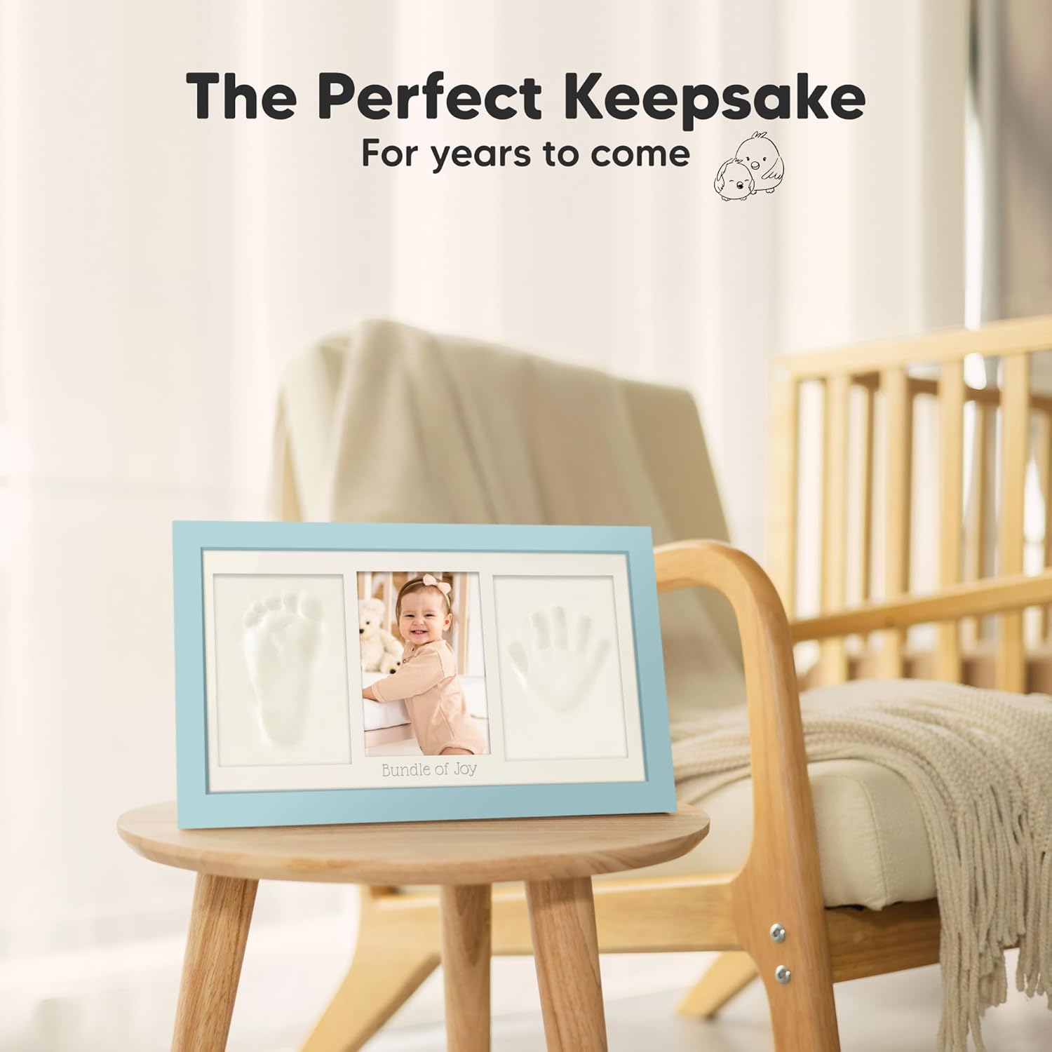 KeaBabies Baby Hand and Footprint Kit Frame