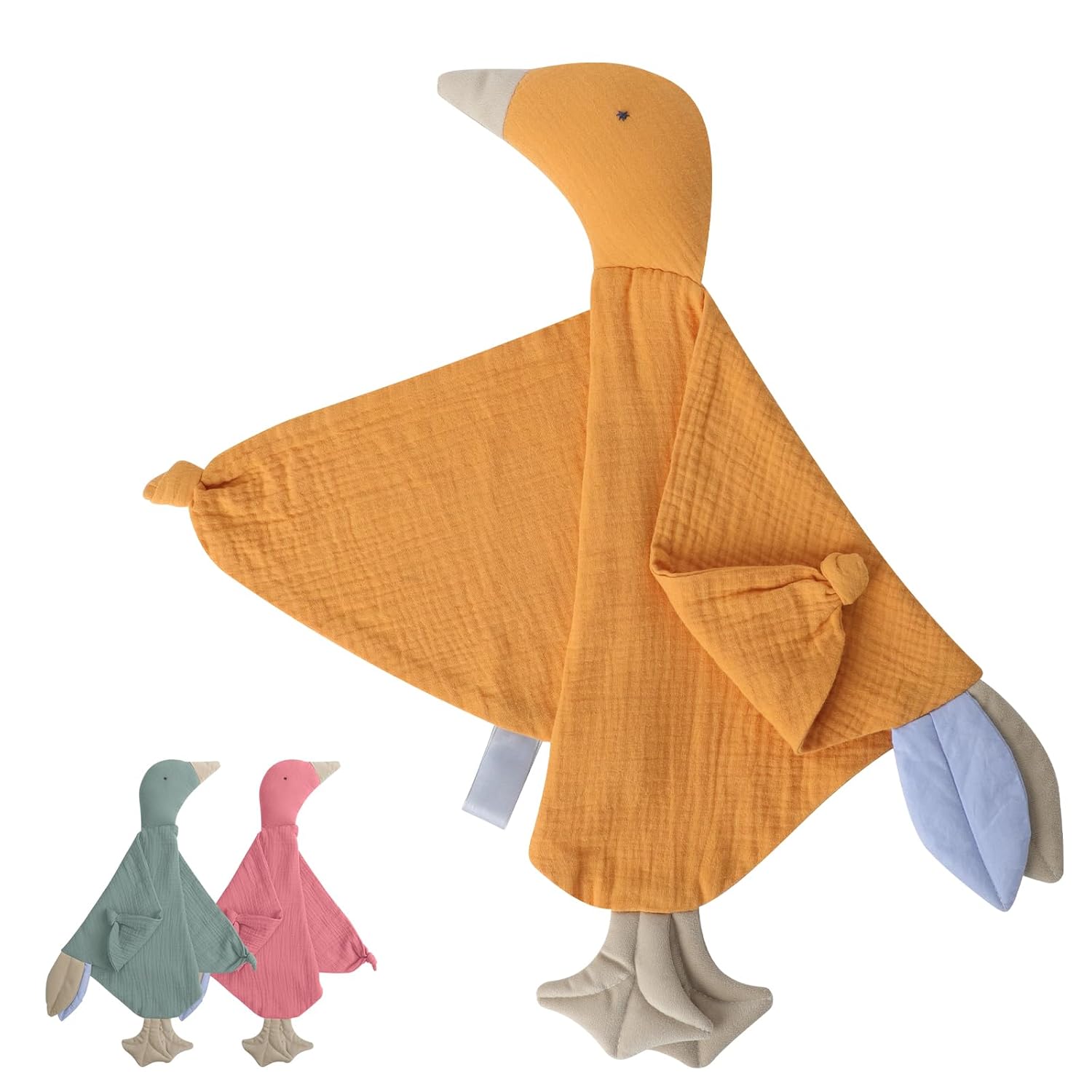 Knirose Newborn Baby Lovey Security Blanket Muslin