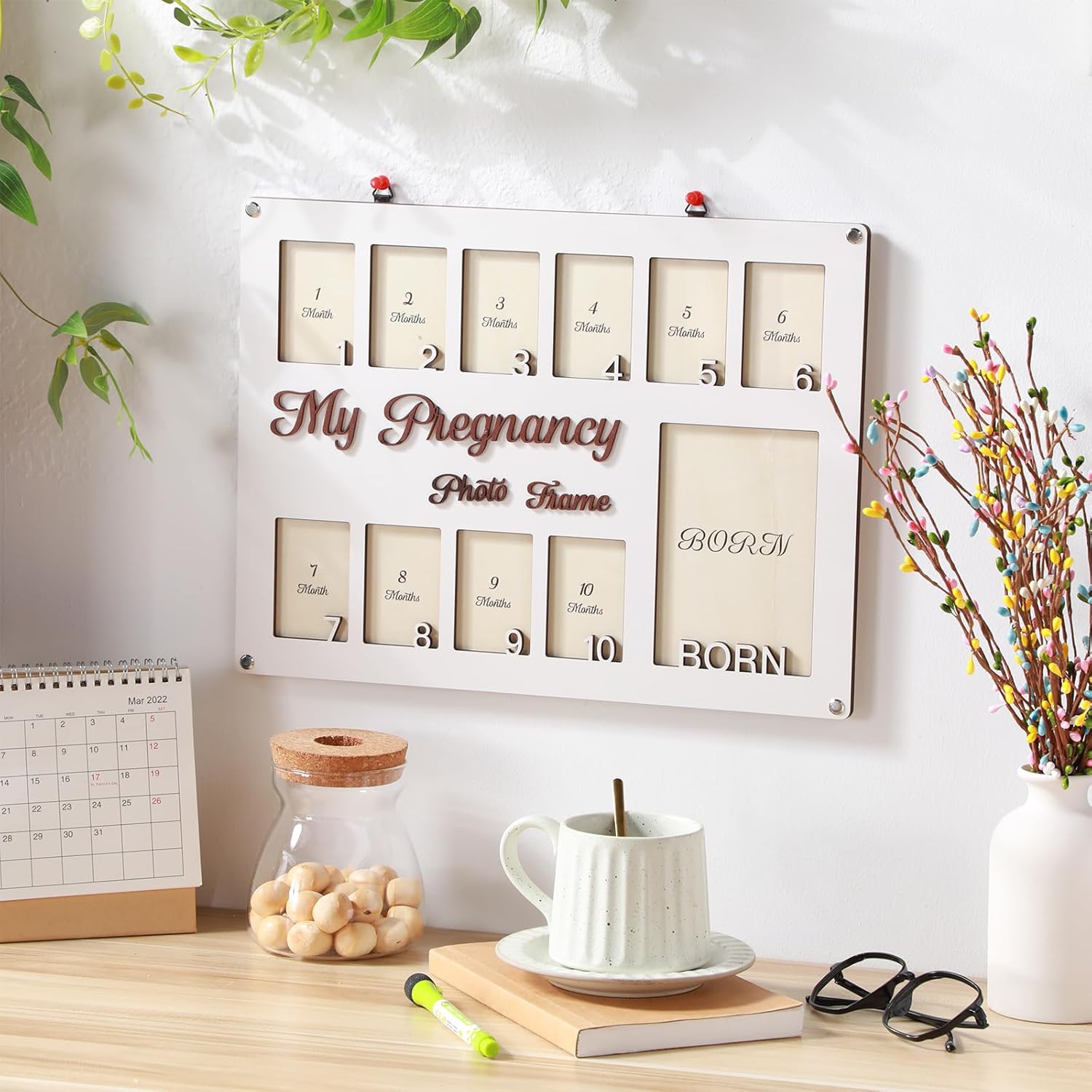 Chunful Ultrasound Photo Frame for Pregnancy Keepsakes