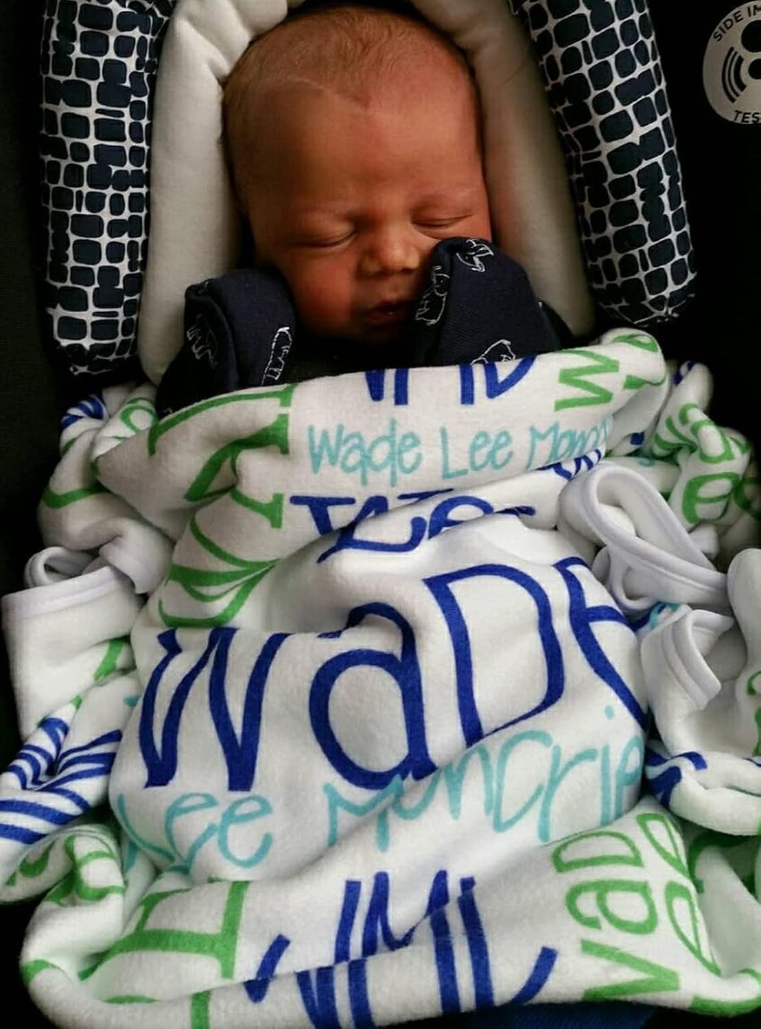 Personalized Baby Blanket with Name for Boy Girl 1