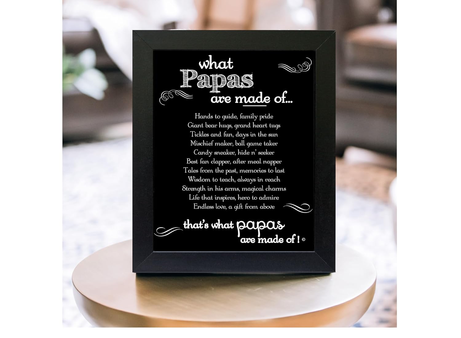 Papa Chalkboard Frame - Made in USA