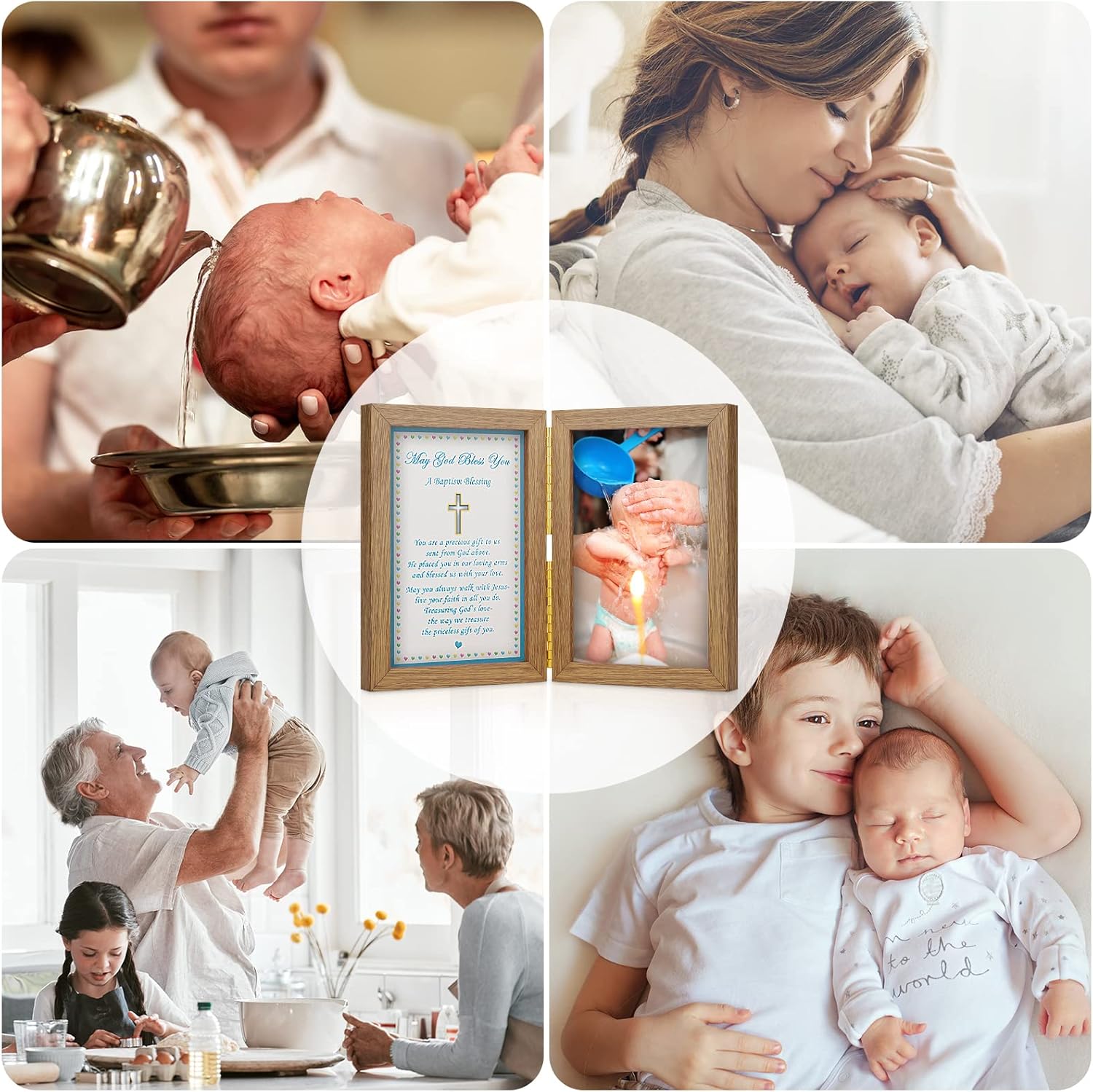 Yakucho Baptism Gift Frame for Boys