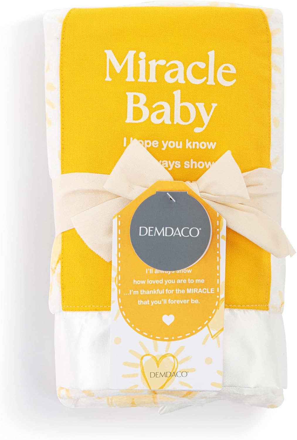 DEMDACO Tender Blessings Swaddling Blanket 40x30 Inch
