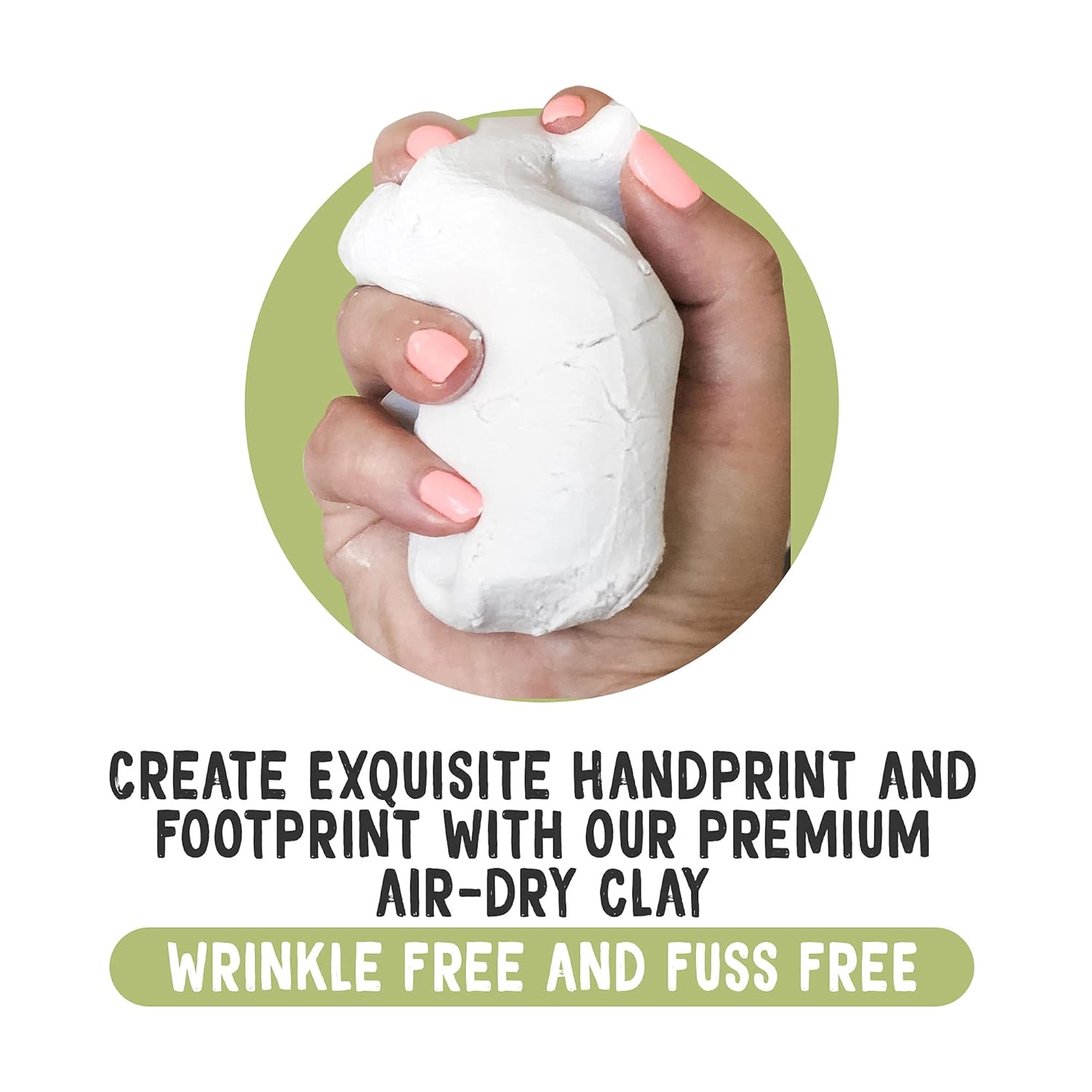 KeaBabies Baby Handprint Footprint Kit Set - Personalized Keepsake Gift
